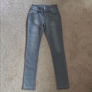 NWOT Gray high waisted skinny jeans
